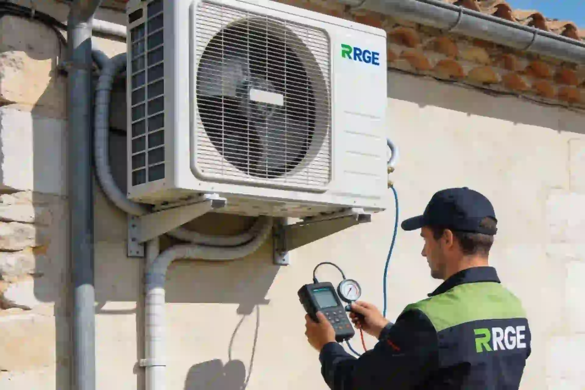 Installation climatisation réversible à La Bastidonne