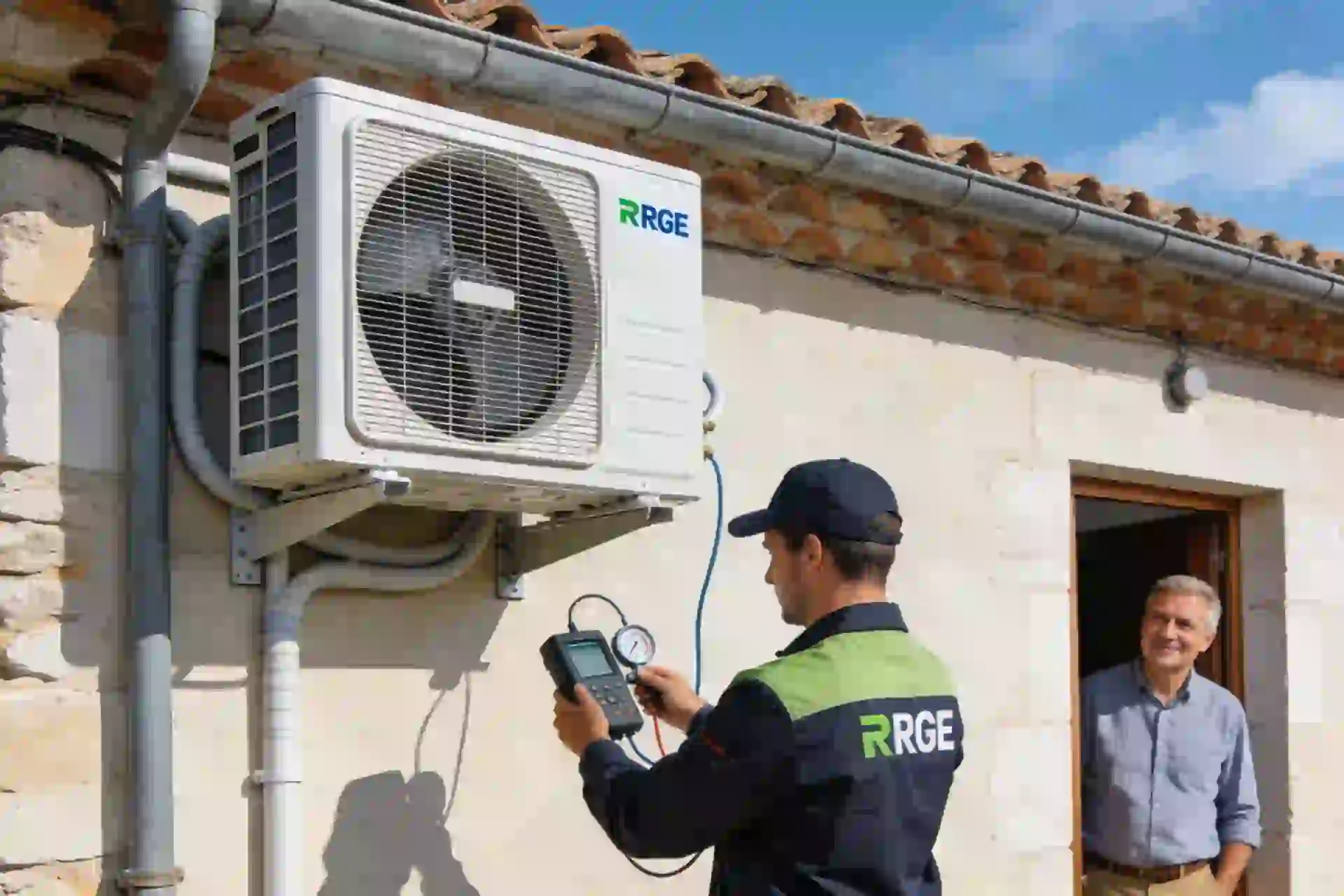 Installation climatisation réversible à La Flotte
